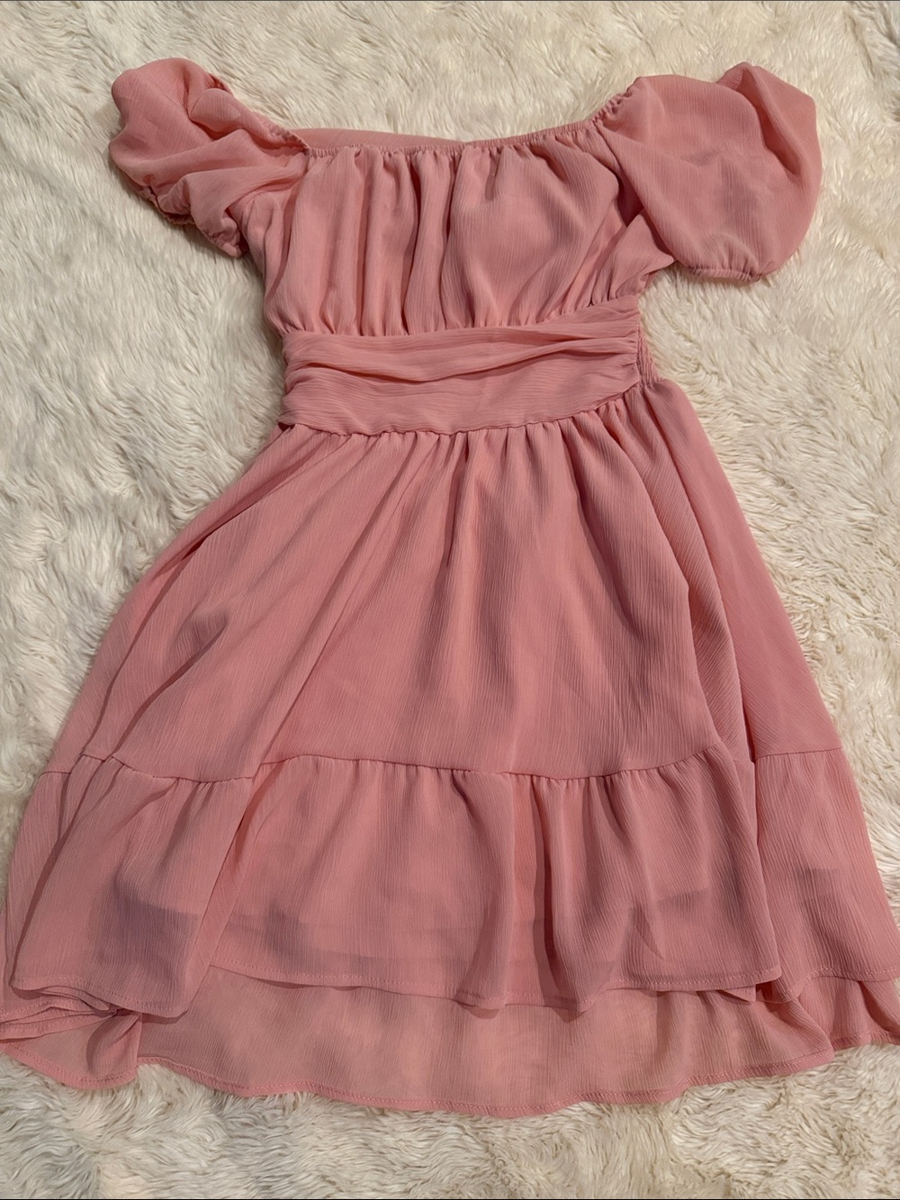 Romantic Pink Mini Dress